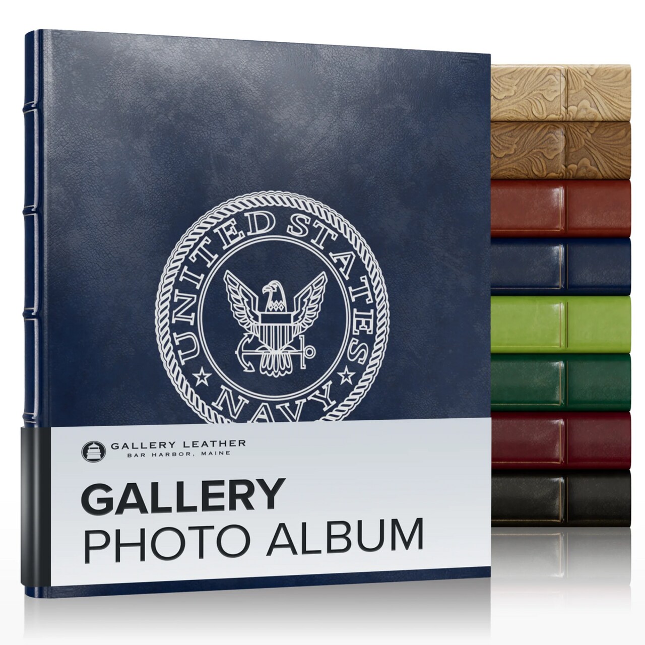 Gallery Leather Photo Album 4x6-3 Ring Binder Photo Album, 60 Pages for 120 Photos, Fillable, Can Fit 8x10 and 5x7 Photos, Handcrafted - 11.75 x 10.5 "